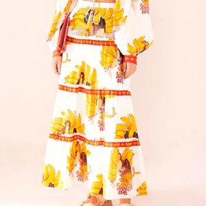 FARM Rio Mermaid Bananas Maxi Skirt